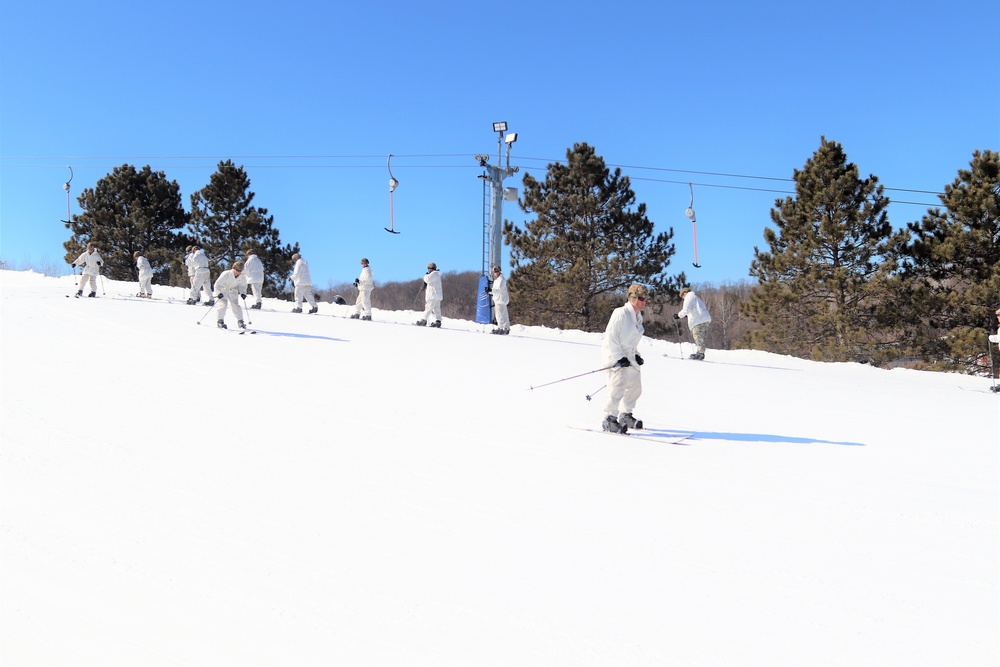 Cold-Weather Operations Course class 22-05 students make most of skiing training