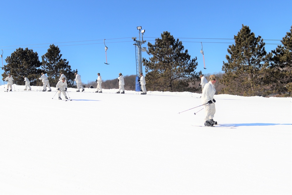 Cold-Weather Operations Course class 22-05 students make most of skiing training