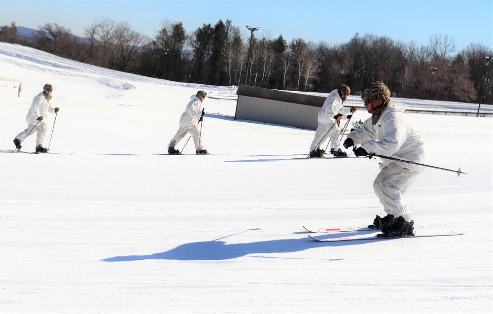 Cold-Weather Operations Course class 22-05 students make most of skiing training