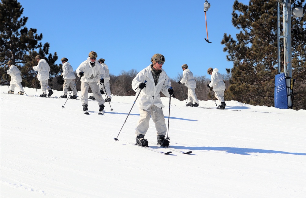 Cold-Weather Operations Course class 22-05 students make most of skiing training