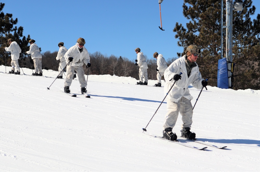 Cold-Weather Operations Course class 22-05 students make most of skiing training