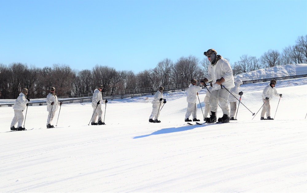 Cold-Weather Operations Course class 22-05 students make most of skiing training