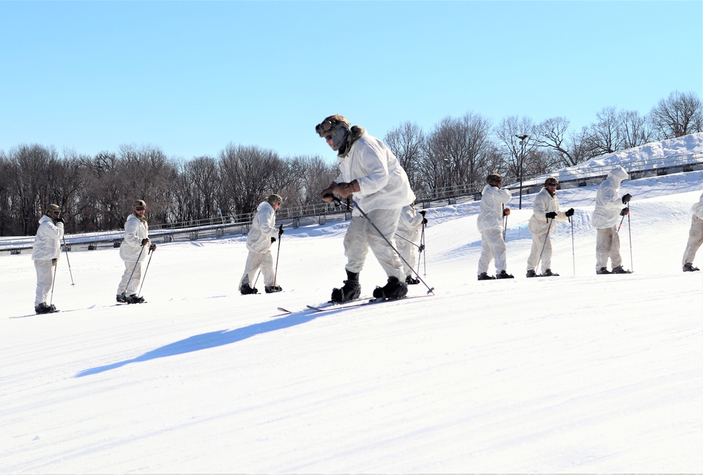 Cold-Weather Operations Course class 22-05 students make most of skiing training