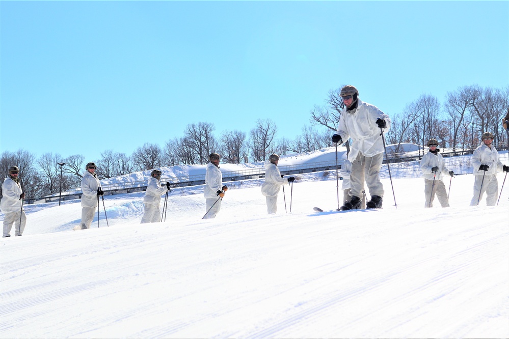 Cold-Weather Operations Course class 22-05 students make most of skiing training