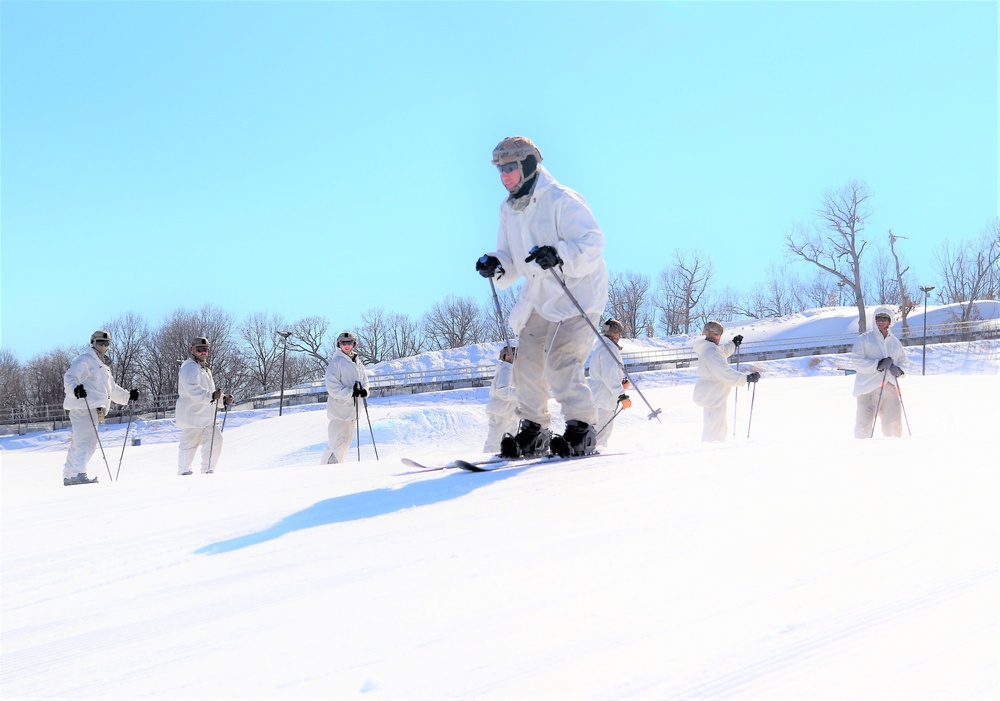 Cold-Weather Operations Course class 22-05 students make most of skiing training