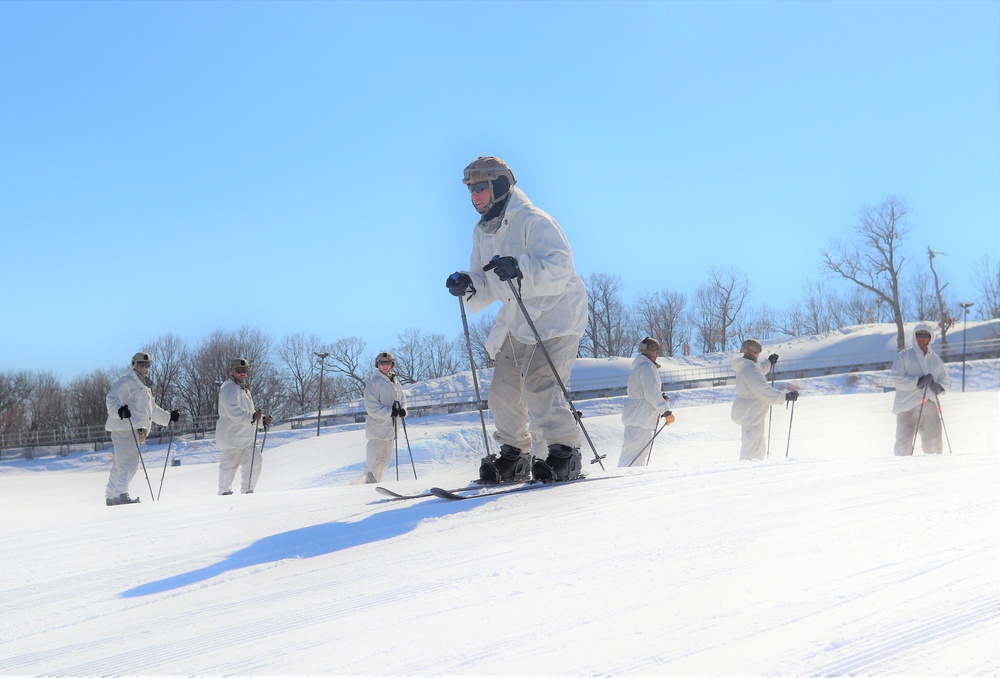 Cold-Weather Operations Course class 22-05 students make most of skiing training