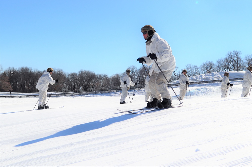 Cold-Weather Operations Course class 22-05 students make most of skiing training