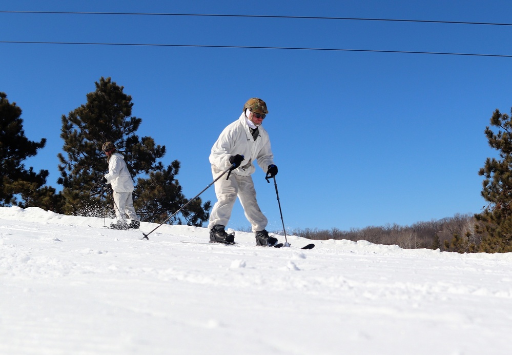 Cold-Weather Operations Course class 22-05 students make most of skiing training