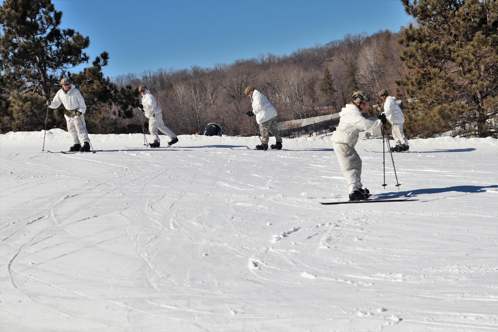 Cold-Weather Operations Course class 22-05 students make most of skiing training