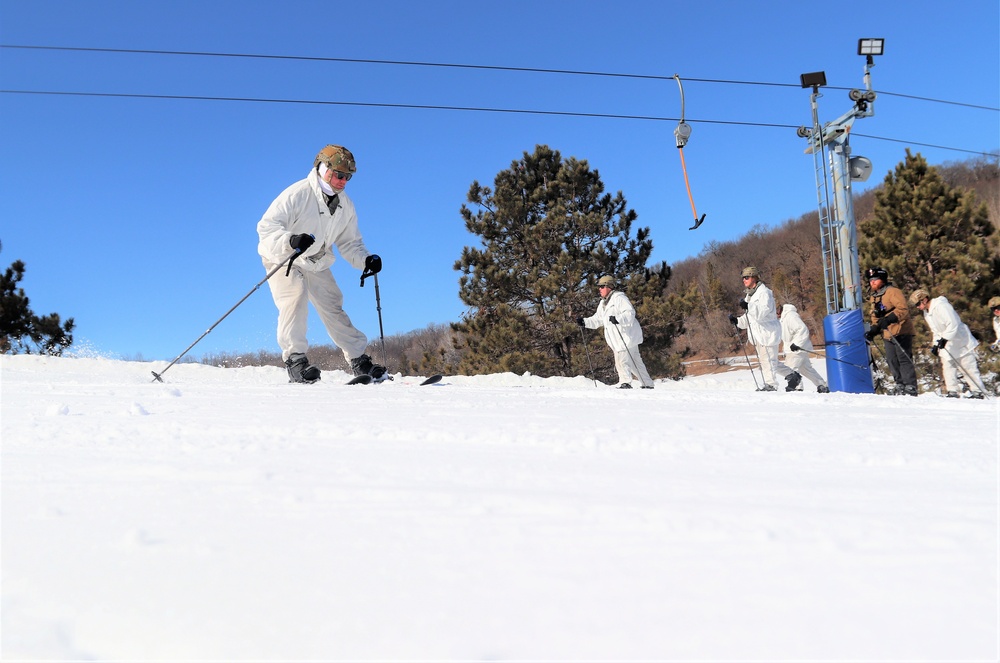 Cold-Weather Operations Course class 22-05 students make most of skiing training