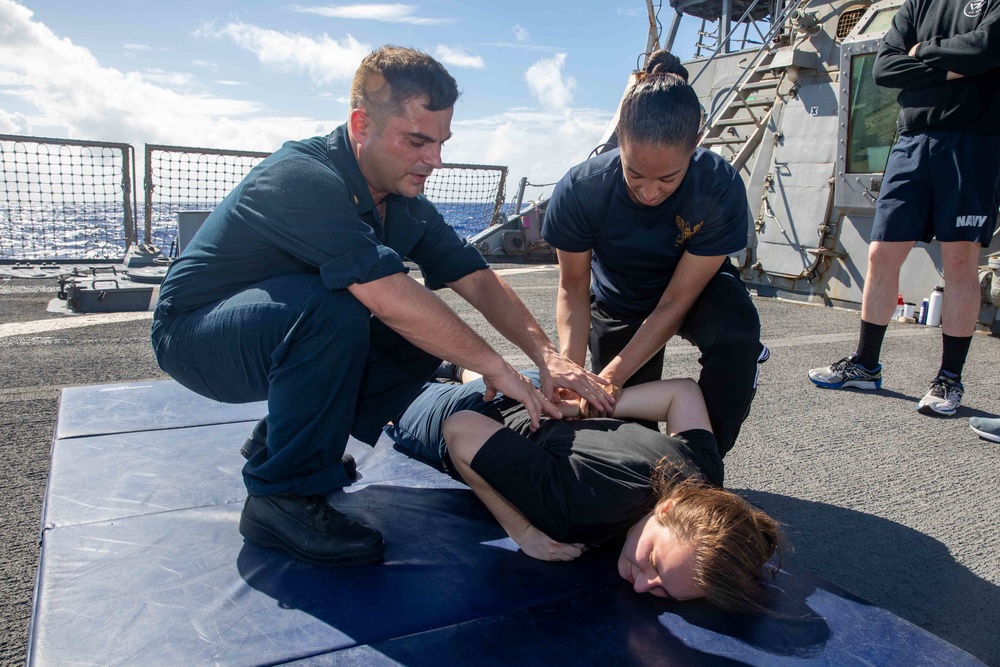 MAC Pifer Facilitates SRF training aboard USS Milius (DDG 69)