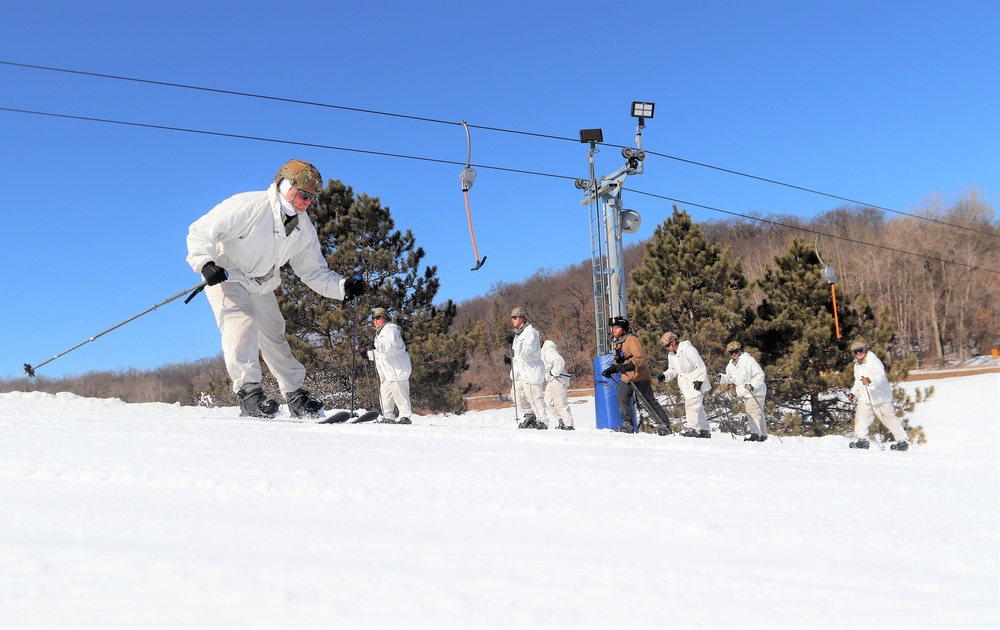 Cold-Weather Operations Course class 22-05 students make most of skiing training