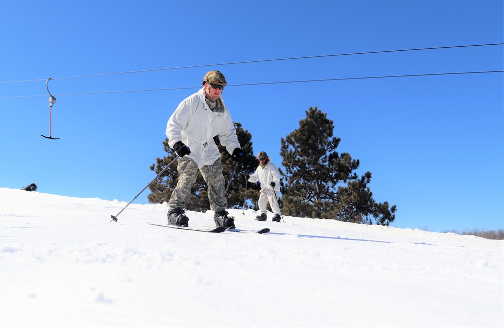 Cold-Weather Operations Course class 22-05 students make most of skiing training