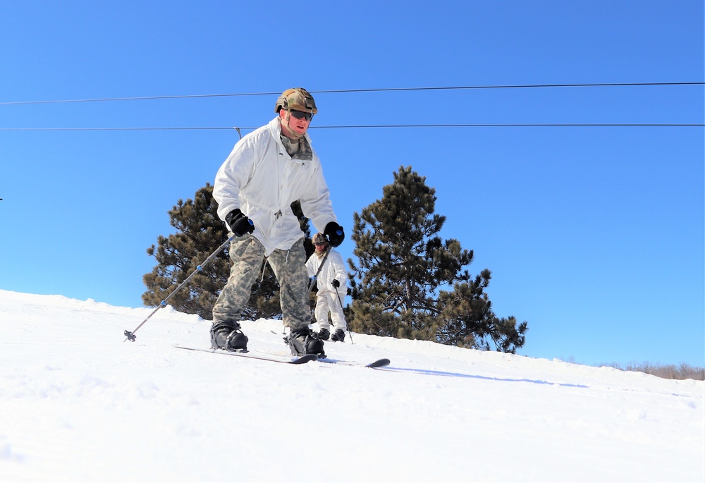 Cold-Weather Operations Course class 22-05 students make most of skiing training