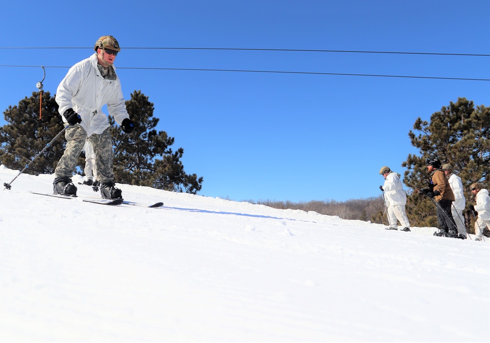 Cold-Weather Operations Course class 22-05 students make most of skiing training