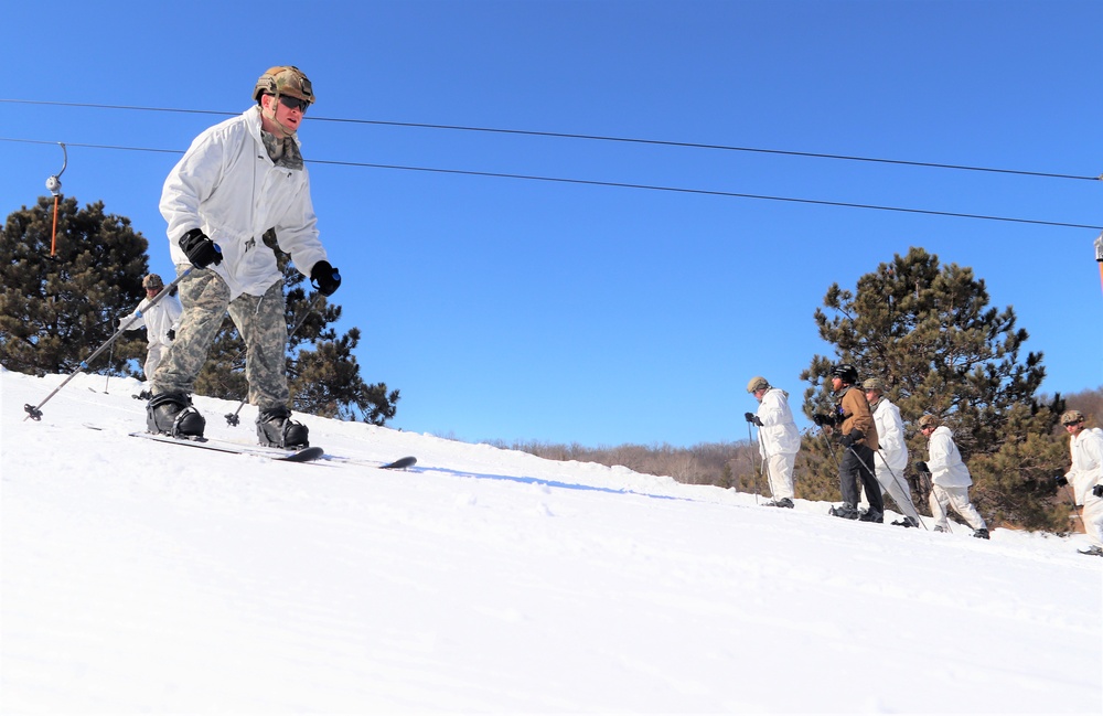 Cold-Weather Operations Course class 22-05 students make most of skiing training