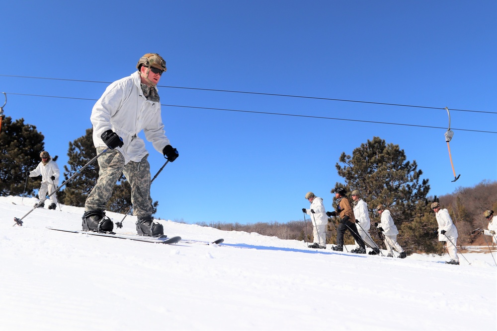 Cold-Weather Operations Course class 22-05 students make most of skiing training