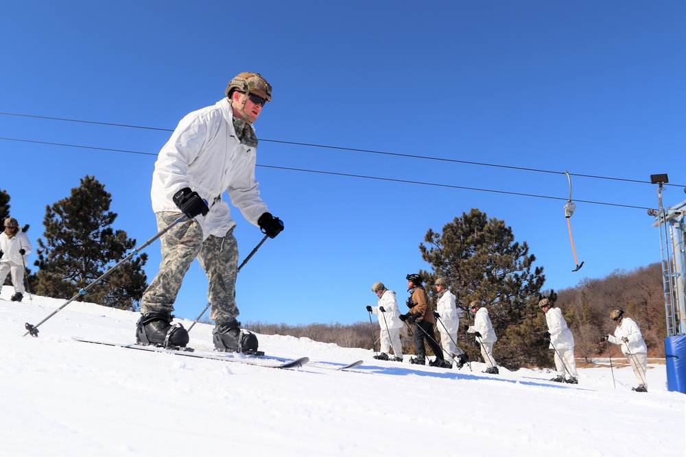 Cold-Weather Operations Course class 22-05 students make most of skiing training