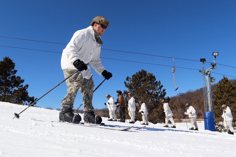 Cold-Weather Operations Course class 22-05 students make most of skiing training