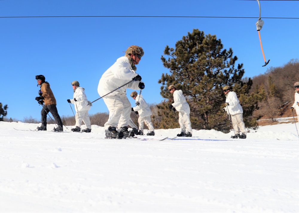 Cold-Weather Operations Course class 22-05 students make most of skiing training