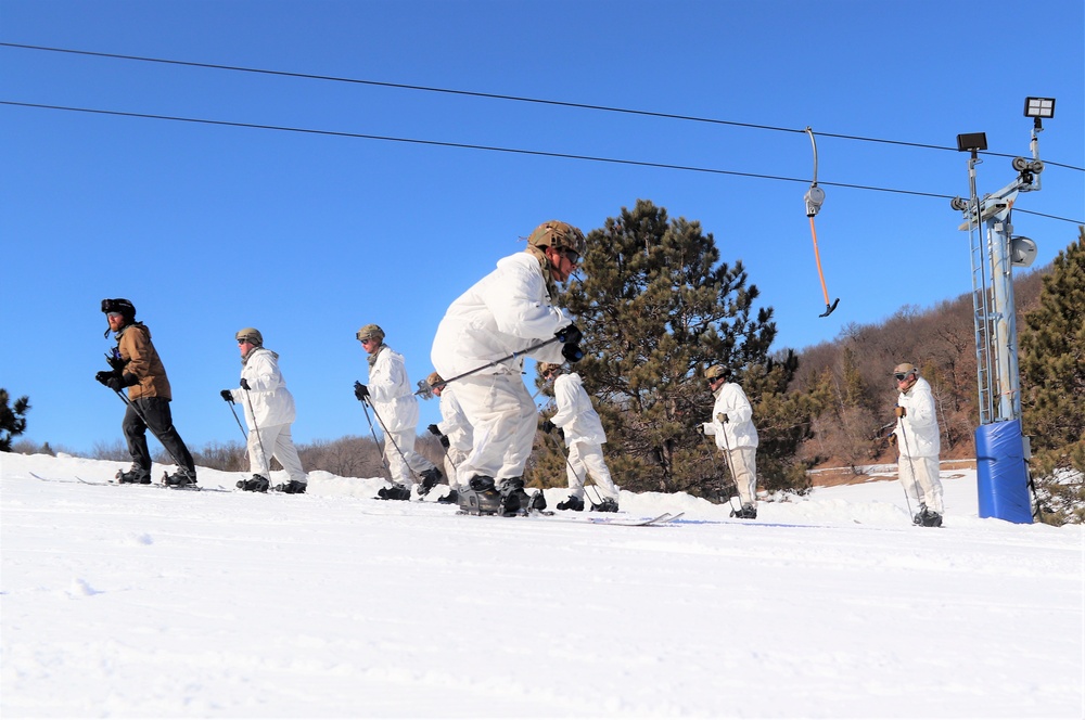 Cold-Weather Operations Course class 22-05 students make most of skiing training