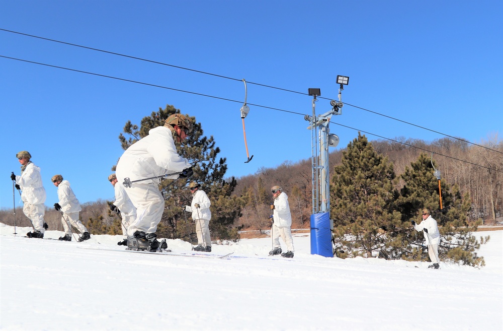 Cold-Weather Operations Course class 22-05 students make most of skiing training