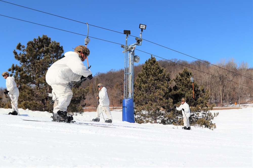 Cold-Weather Operations Course class 22-05 students make most of skiing training