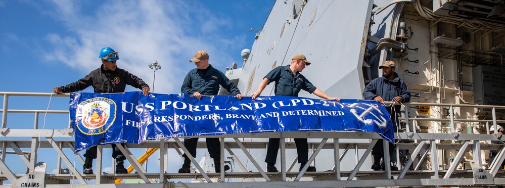 USS Portland Return to Home Port