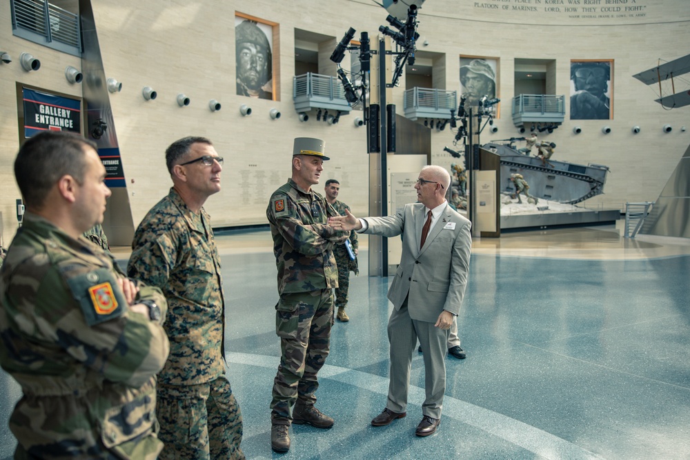 French Army Brig. Gen. Eric Ozanne visits the East Coast