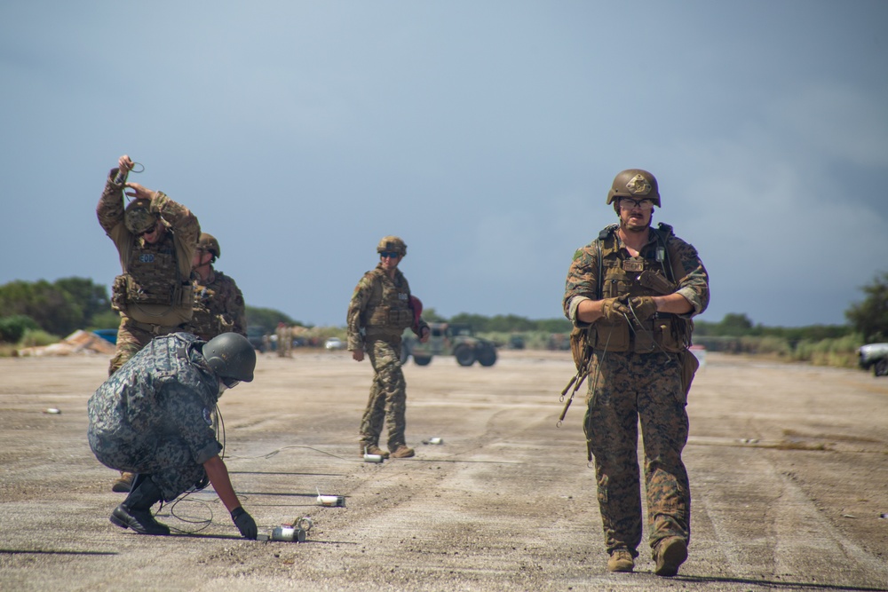 Multilateral EOD Techs Clear Air Field