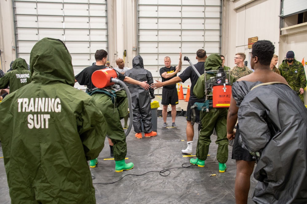 NCNG JTF Assist with CBRN Training During AEP22