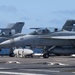 F/A-18F Super Hornet And F/A-18E Super Hornets Rest On The Flight Deck