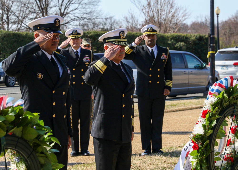 NAVFAC Honors Seabees and CEC with Wreath Laying Ceremony