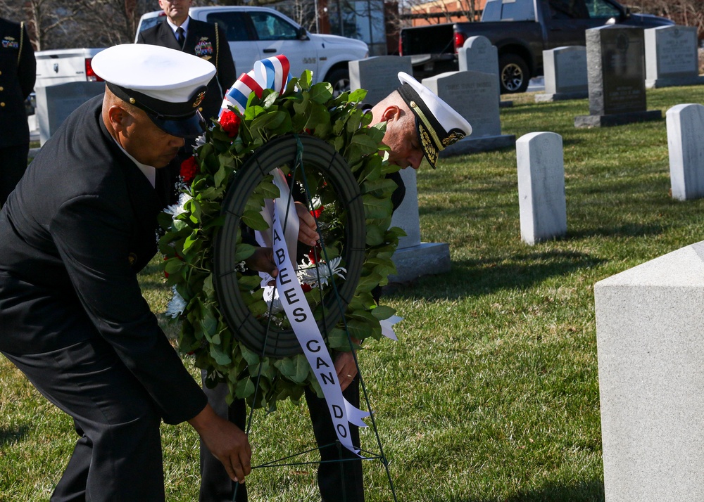 NAVFAC Honors Seabees and CEC with Wreath Laying Ceremony