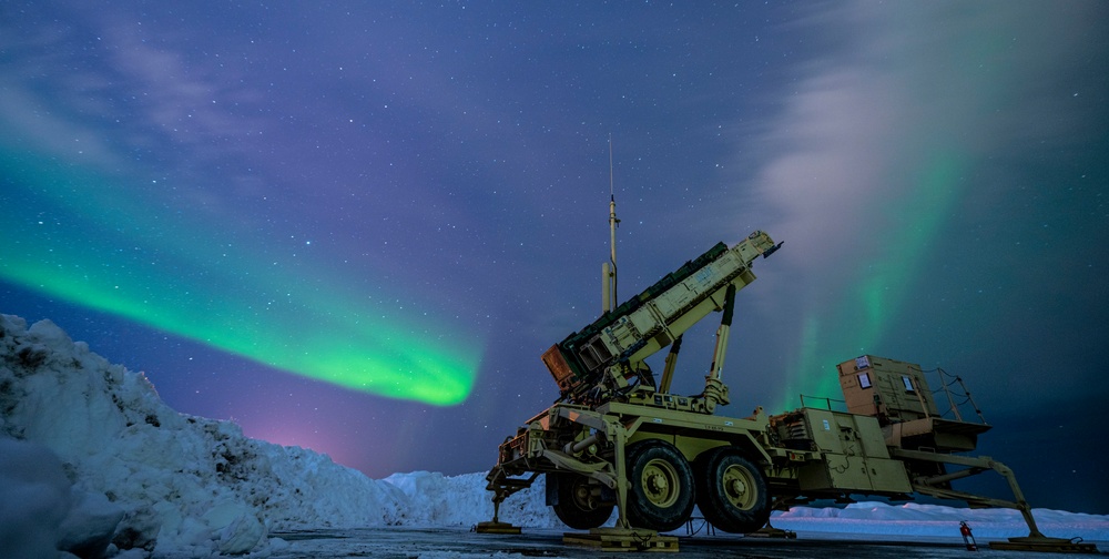 Arctic sky illuminates Patriot