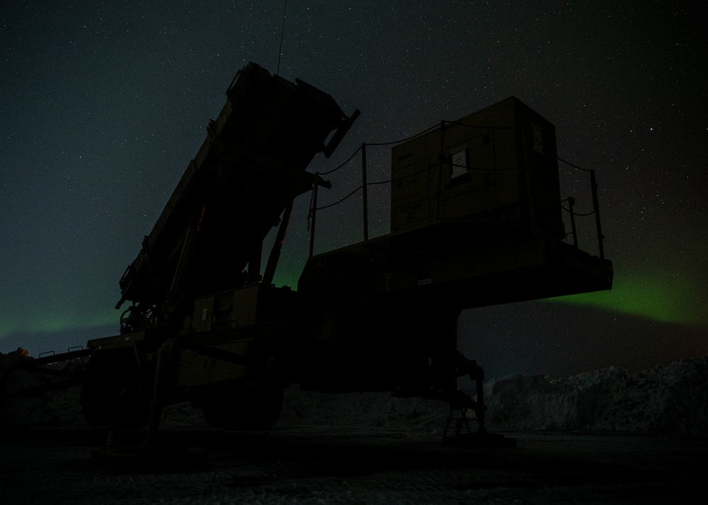 Arctic sky illuminates Patriot