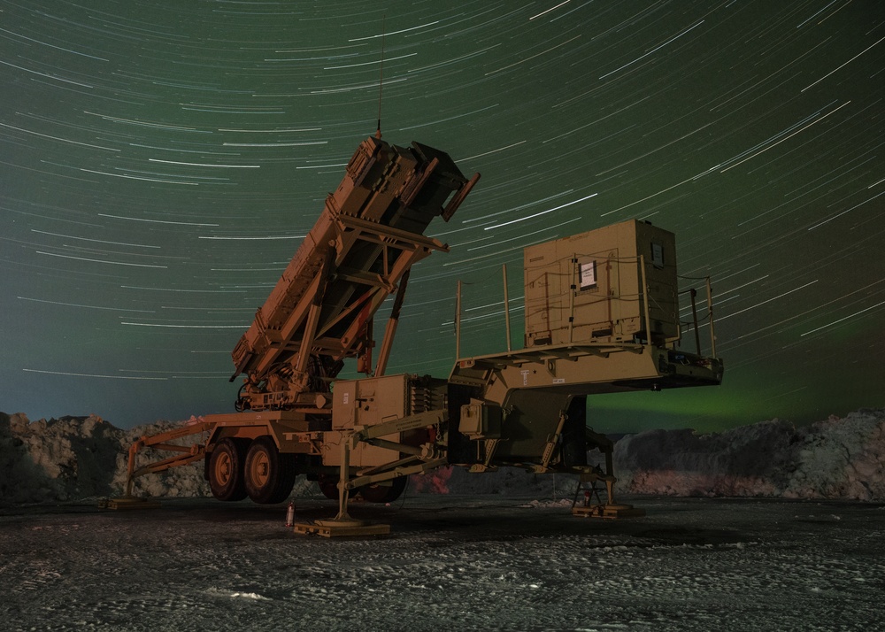 Arctic sky illuminates Patriot