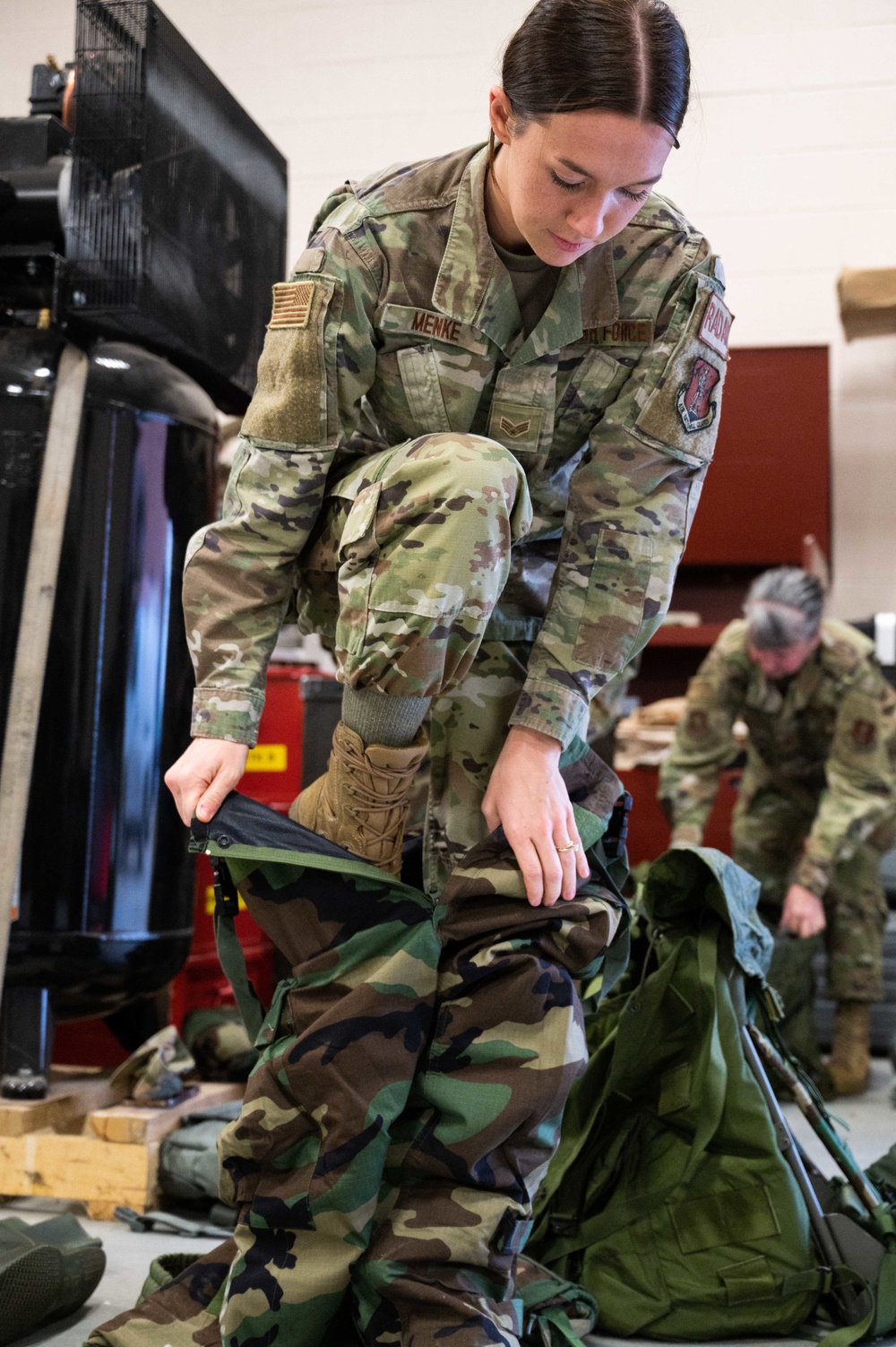 Airmen Conduct CBRN Training