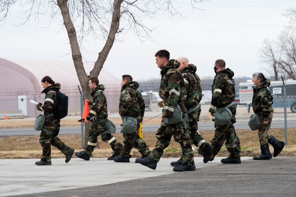 Airmen Conduct CBRN Training