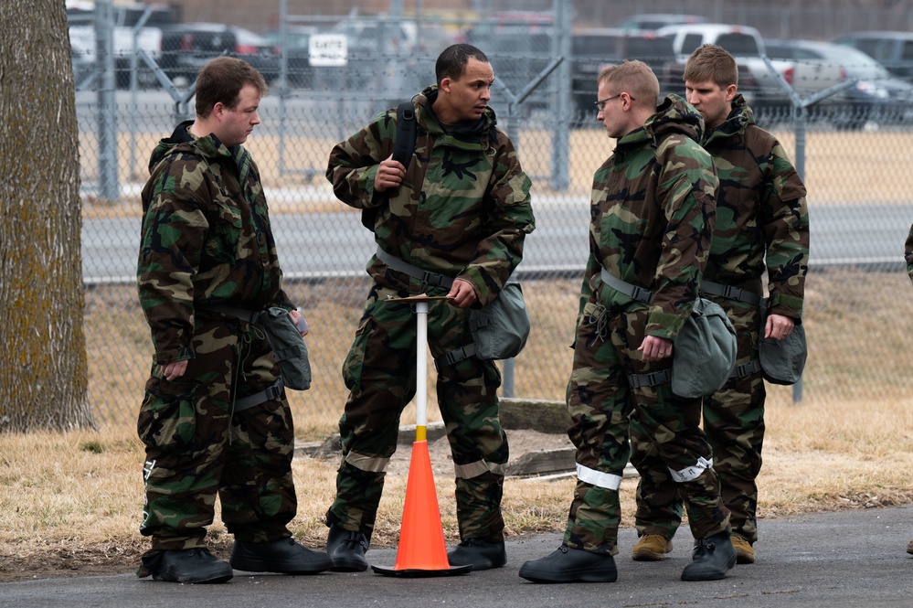 Airmen Conduct CBRN Training