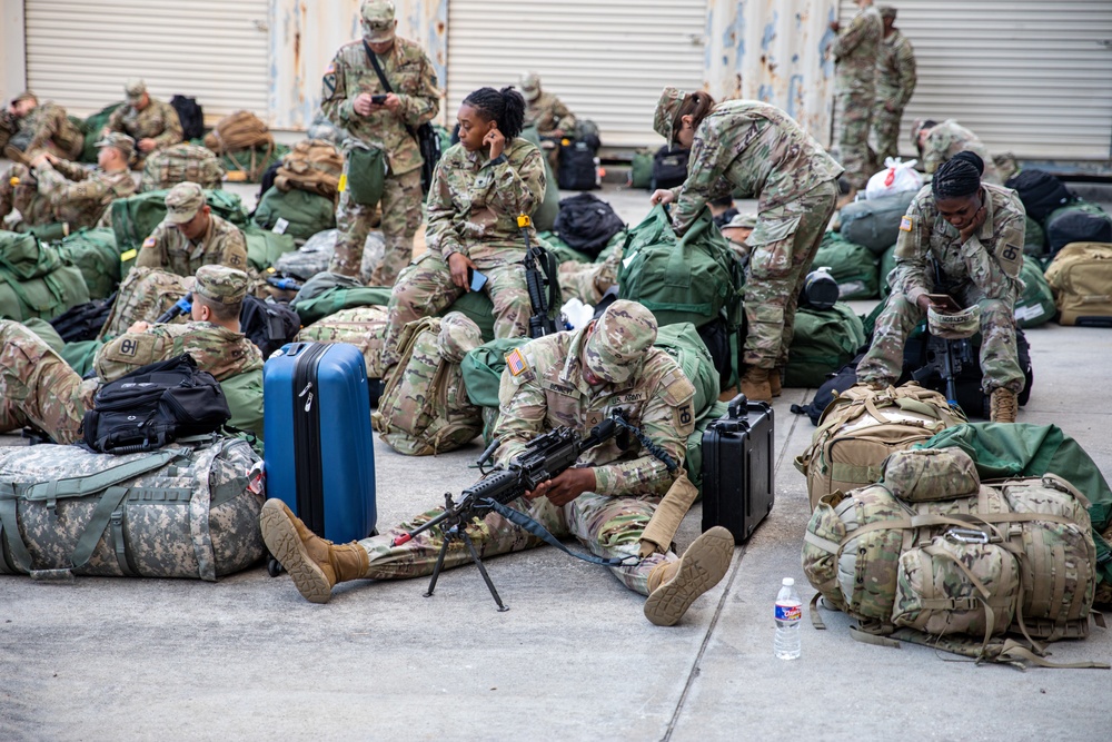 453rd Cargo Transfer Company Mobilization Ceremony