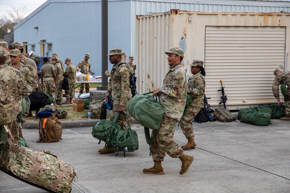 453rd Cargo Transfer Company Mobilization Ceremony