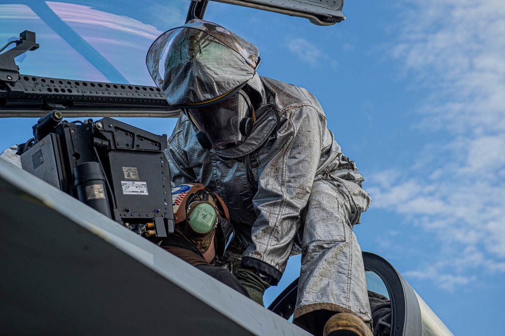 The Harry S. Truman Carrier Strike Group is on a scheduled deployment in the U.S. Sixth Fleet area of operations in support of naval operations to maintain maritime stability and security.