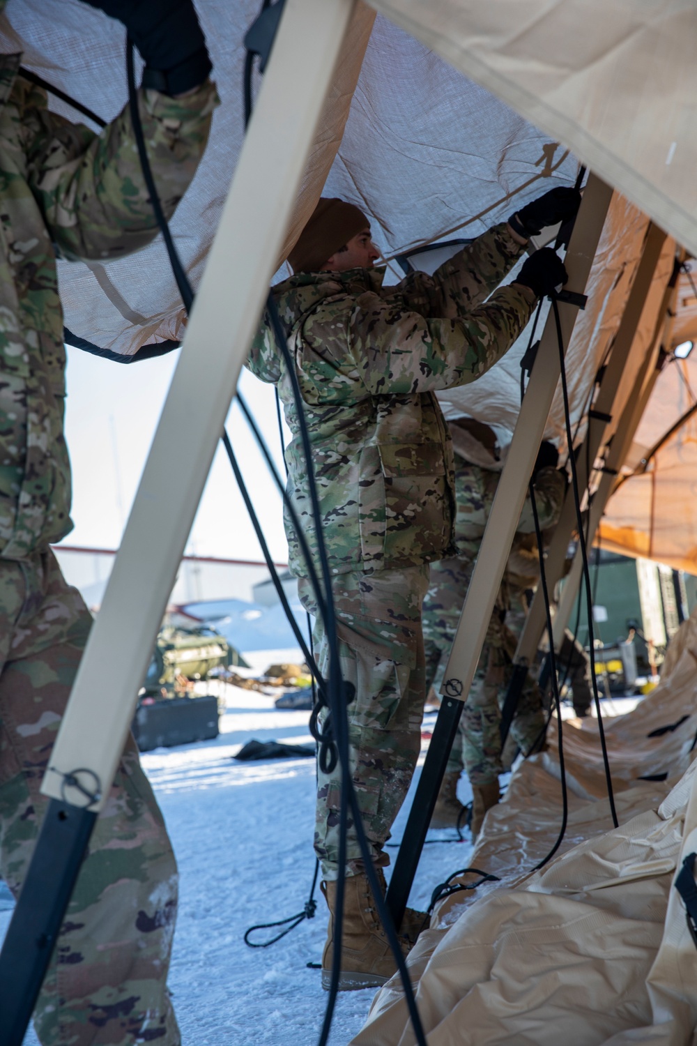 366th Operational Medical Readiness Squadron participate in Exercise Arctic Eagle-Patriot 2022