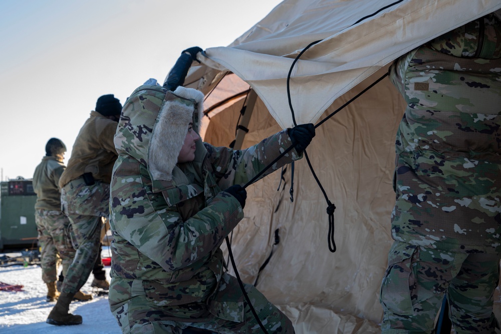 366th Operational Medical Readiness Squadron participate in Exercise Arctic Eagle-Patriot 2022