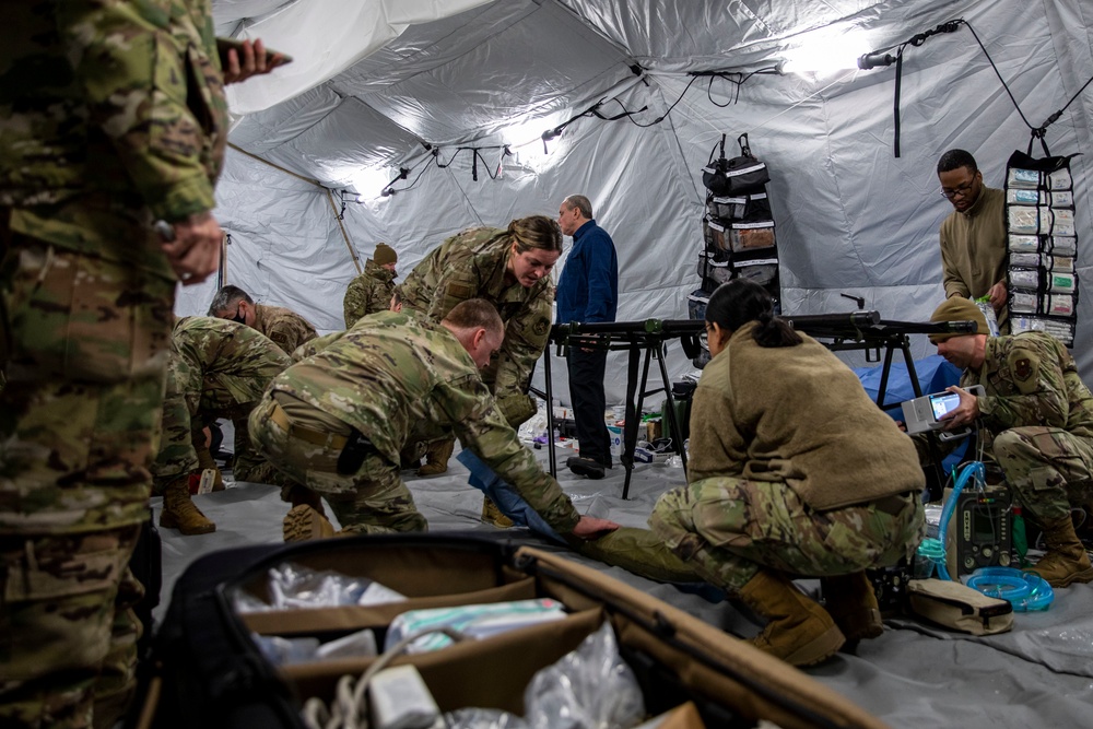 366th Operational Medical Readiness Squadron participate in Exercise Arctic Eagle-Patriot 2022