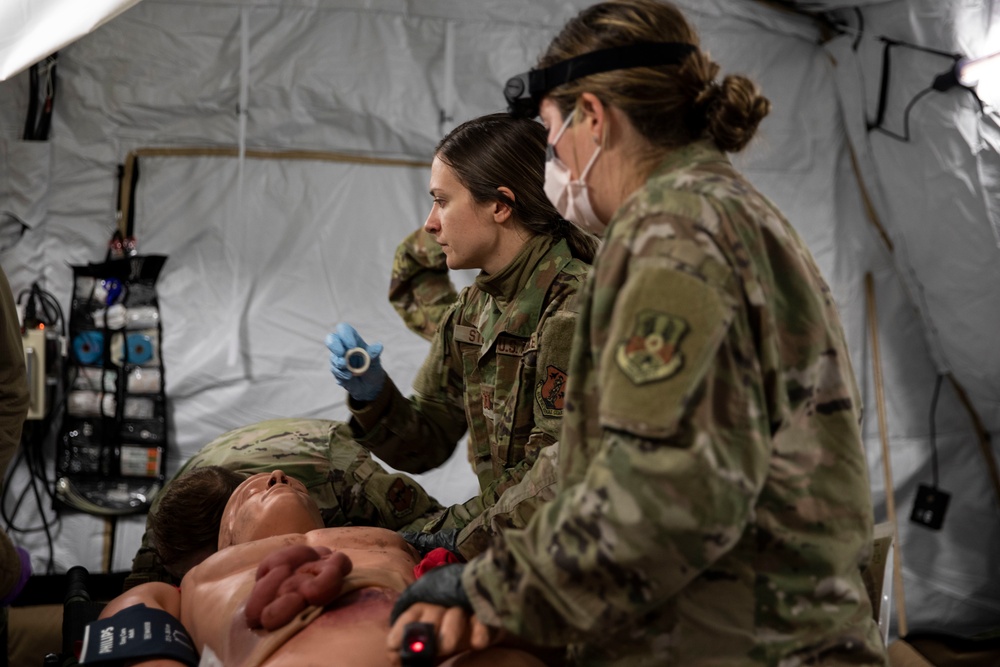 366th Operational Medical Readiness Squadron participate in Exercise Arctic Eagle-Patriot 2022