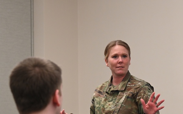 U.S. Air Force Brig. Gen. Jori Robinson visits the JEC