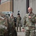 U.S. Air Force Col. David R. Wright delivers a commander's call