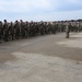 U.S. Air Force Col. David R. Wright delivers a commander's call